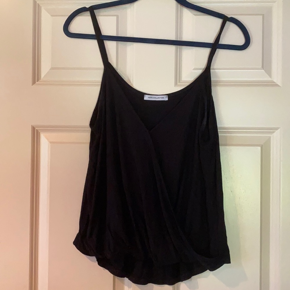 Flowy V-neck crossover tank